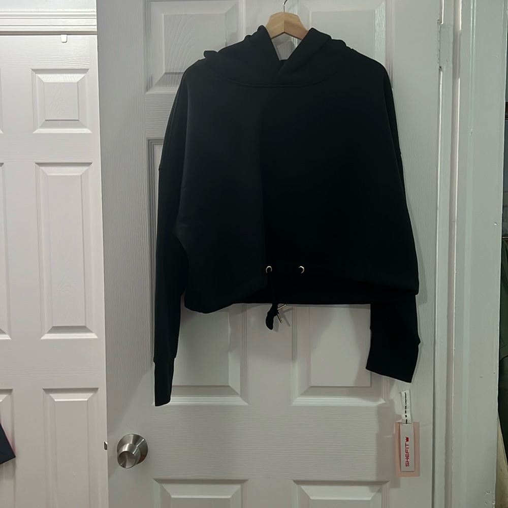 NWT SheFit Comfort Hoodie - 6Luxe Black